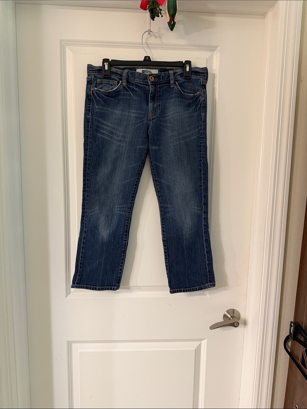 GAP Women's Medium Blue Straight-Leg Jeans
